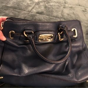Navy MK crossbody bag